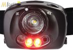   Peli 2720  állítható erősségű 1 LED + piros fényű (night vision) fejlámpa, pirosan villogó S.O.S. jelzéssel, 200 lm
