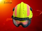   MSA F2 X-TREM műszaki mentő sisak/tűzoltósisak - egyedi felszereltséggel, jólláthatósági sárga